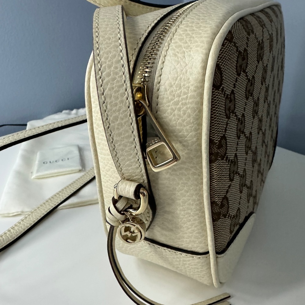 Gucci Beige Monogram Crossbody Bag